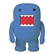 Domo Cornflower Blue Flocked 4-Inch Vinyl Figure